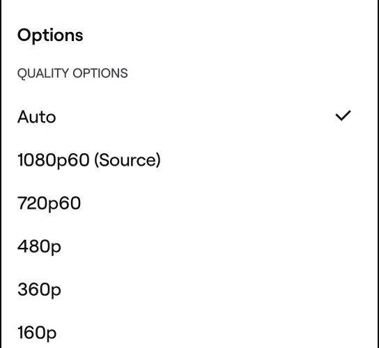video quality options twitch