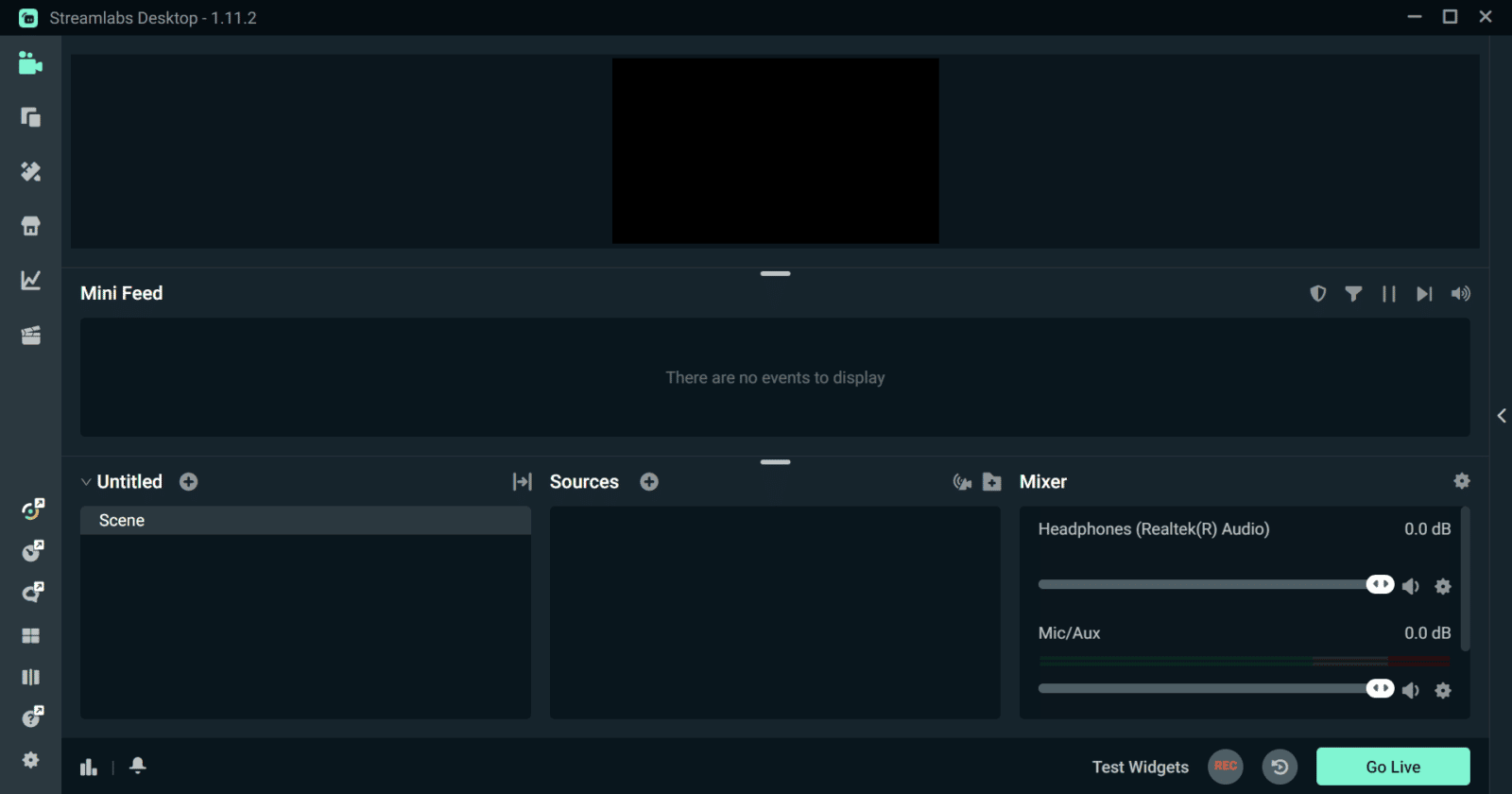 Streamlabs User Interface