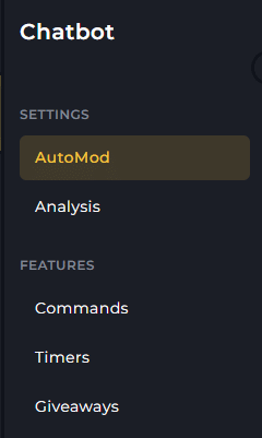Click on commands