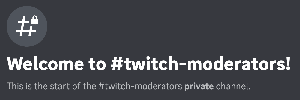 Twitch mods discord server