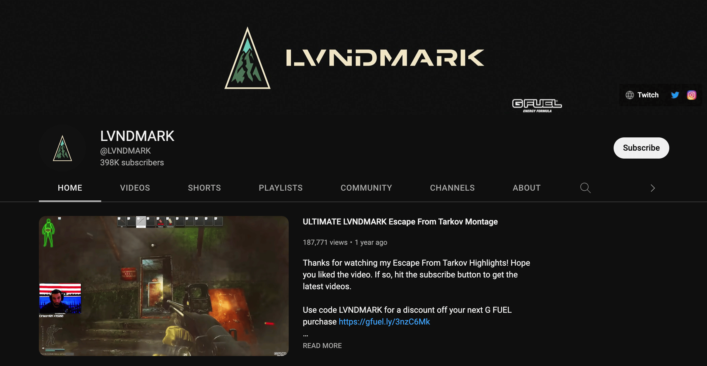 Lvndmark's YouTube Channel