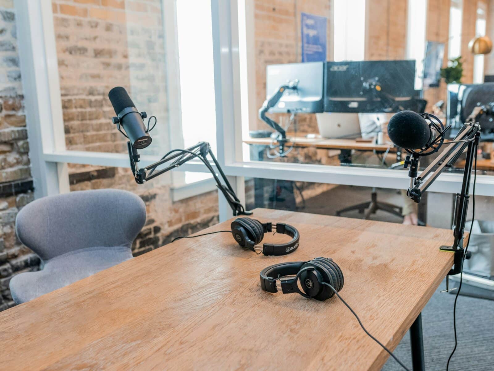 basic podcasting studio for business